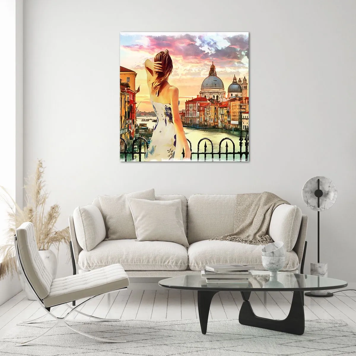 Quadro em vidro - Aventura de verdade somente em ... - 60x60 cm