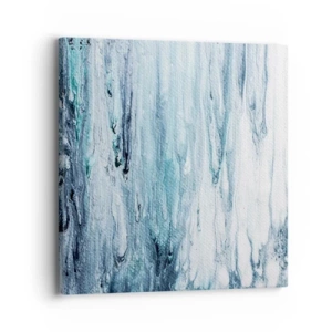 Quadro em tela - Estalactites em azul - 30x30 cm