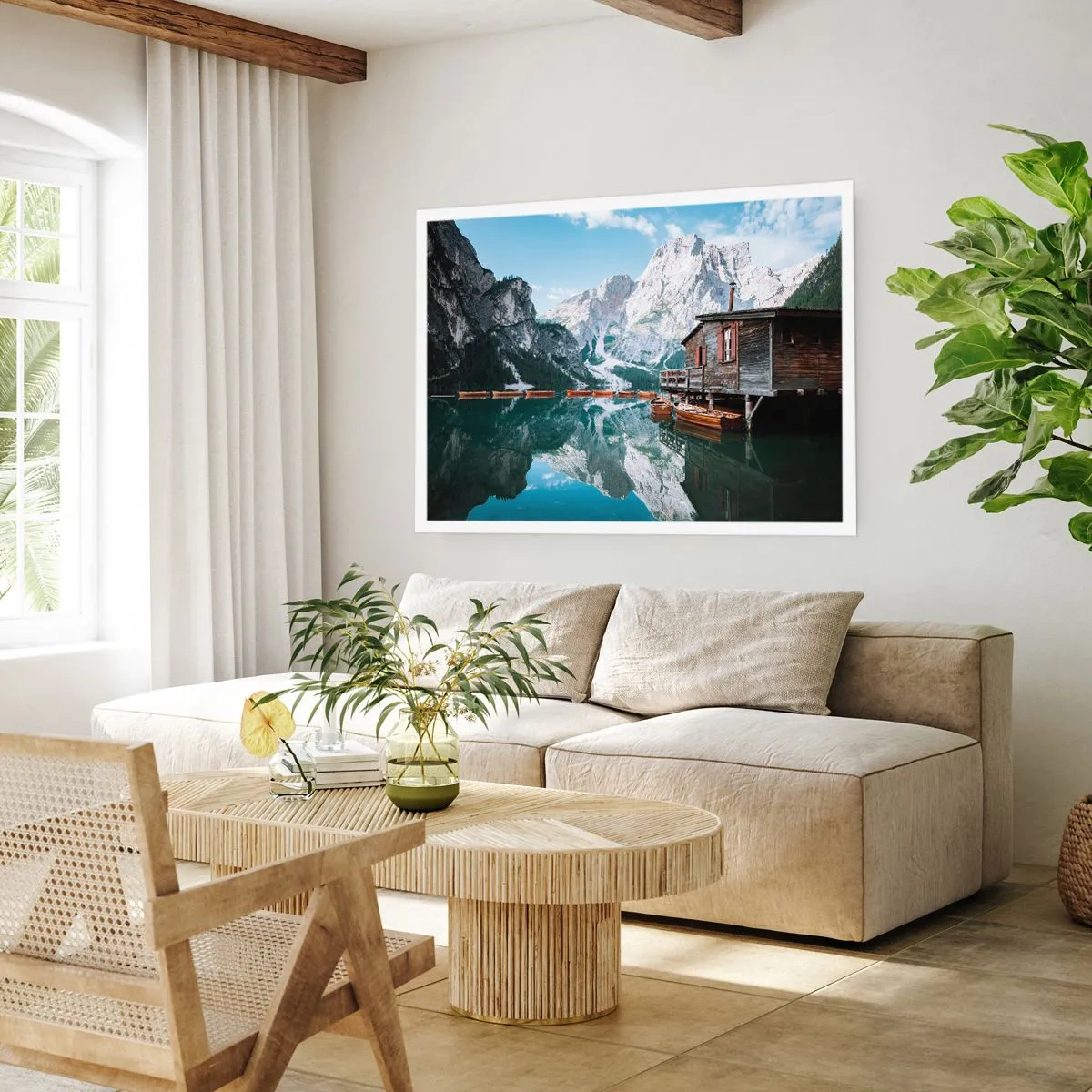 Pôster - Manhã cristalina nas montanhas - 91x61 cm