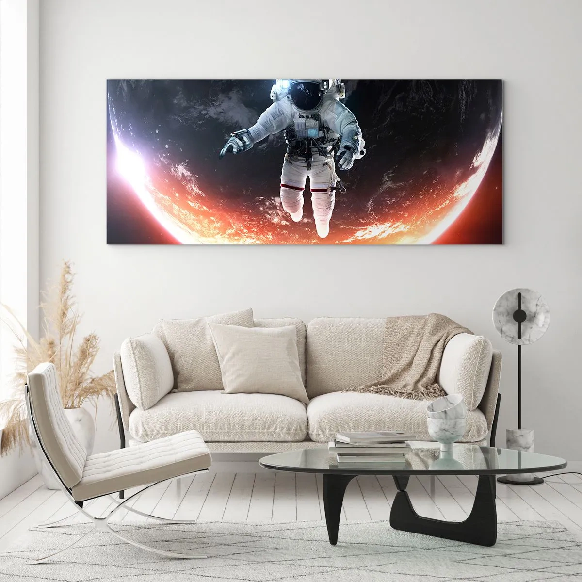 Quadro em vidro - Posso ficar um pouco mais? - 120x50 cm