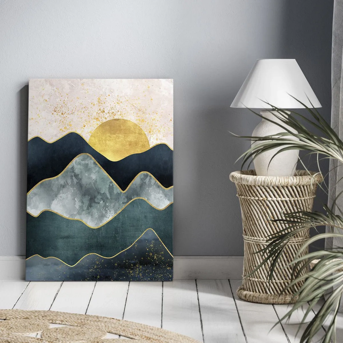 Quadro em tela - Além das sete montanhas - 70x100 cm