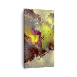 Quadro em tela - Mãe Natureza - 45x80 cm