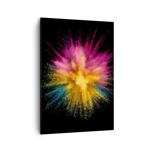 Quadro em tela - O nascimento das cores  - 50x70 cm