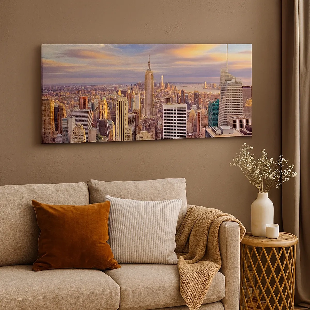 Quadro em tela - Alcançar as nuvens - 30x30 cm