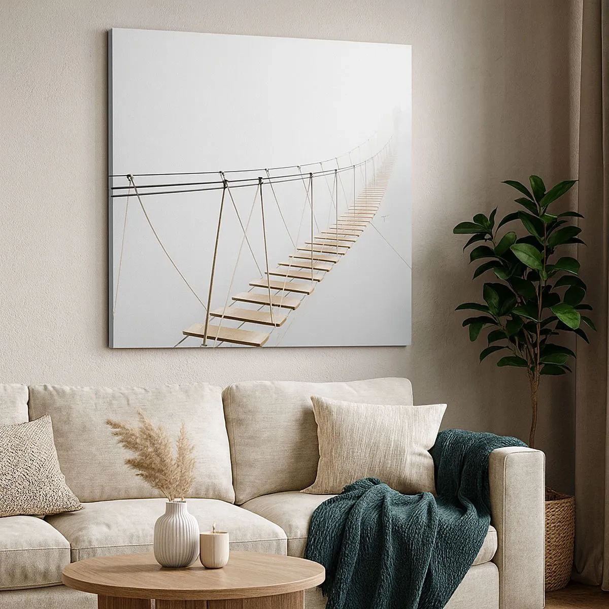 Quadro em tela - Para onde levará? - 30x30 cm