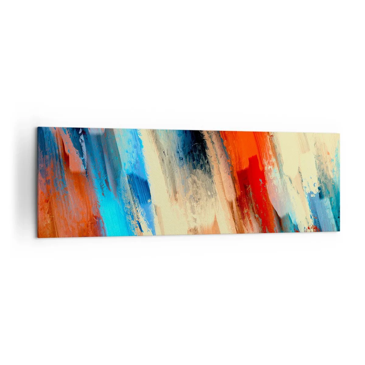 Quadro em tela - Cascata de cores - 160x50 cm
