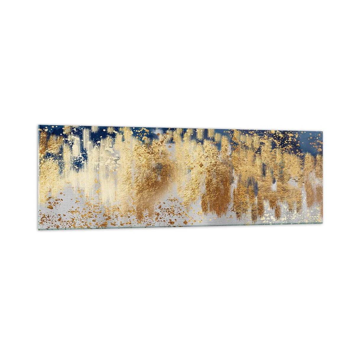 Quadro em vidro - Uma composição moderna com brilho - 160x50 cm