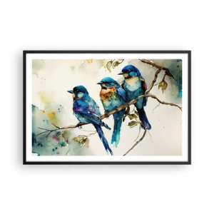 Pôster com moldura preta - Ele ficou ofendido? - 91x61 cm