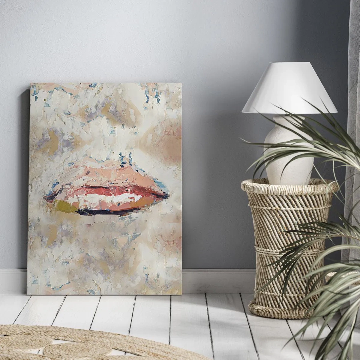 Quadro em tela - Desperta os sentidos - 55x100 cm