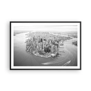 Pôster com moldura preta - Como não amar? - 91x61 cm