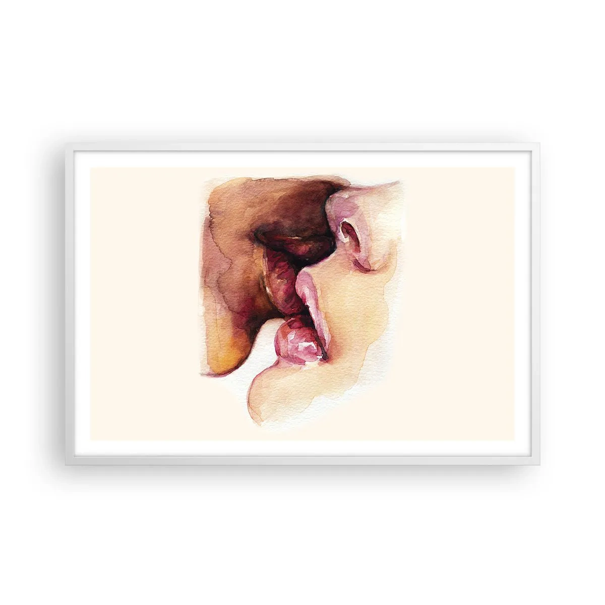 Pôster em moldura branca - Como a noite e o dia, a terra e o céu - 91x61 cm