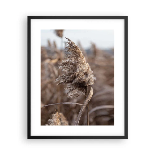 Pôster com moldura preta - É hora de voar com o vento - 40x50 cm