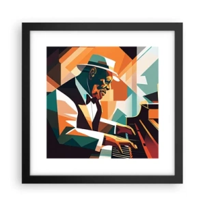 Pôster com moldura preta - Todo aquele jazz - 30x30 cm