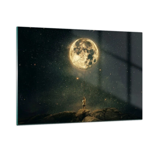 Quadro em vidro - Aquele que roubou a lua - 120x80 cm