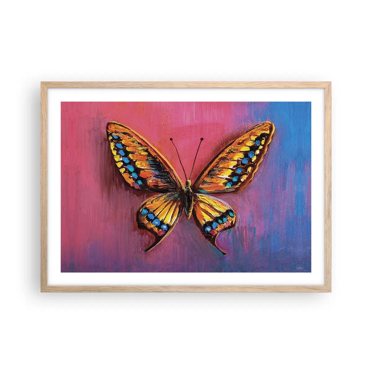 Pôster com moldura de carvalho claro - Uma joia da natureza - 70x50 cm