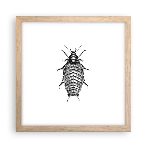 Pôster com moldura de carvalho claro - Que exemplo! - 30x30 cm