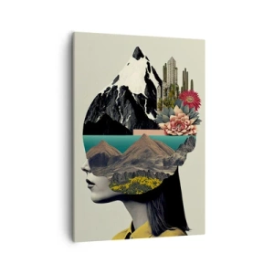 Quadro em tela - Mulher – sempre um mistério - 50x70 cm