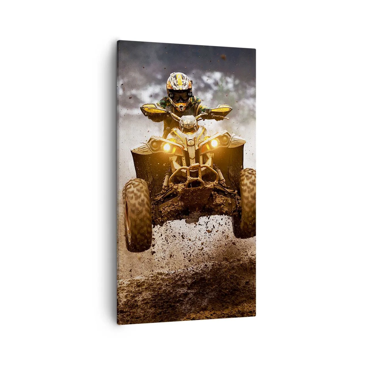 Quadro em tela - No risk no fun - 55x100 cm