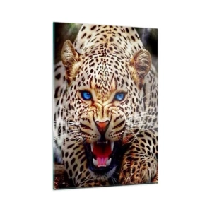 Quadro em vidro - A raiva não afeta a beleza  - 50x70 cm