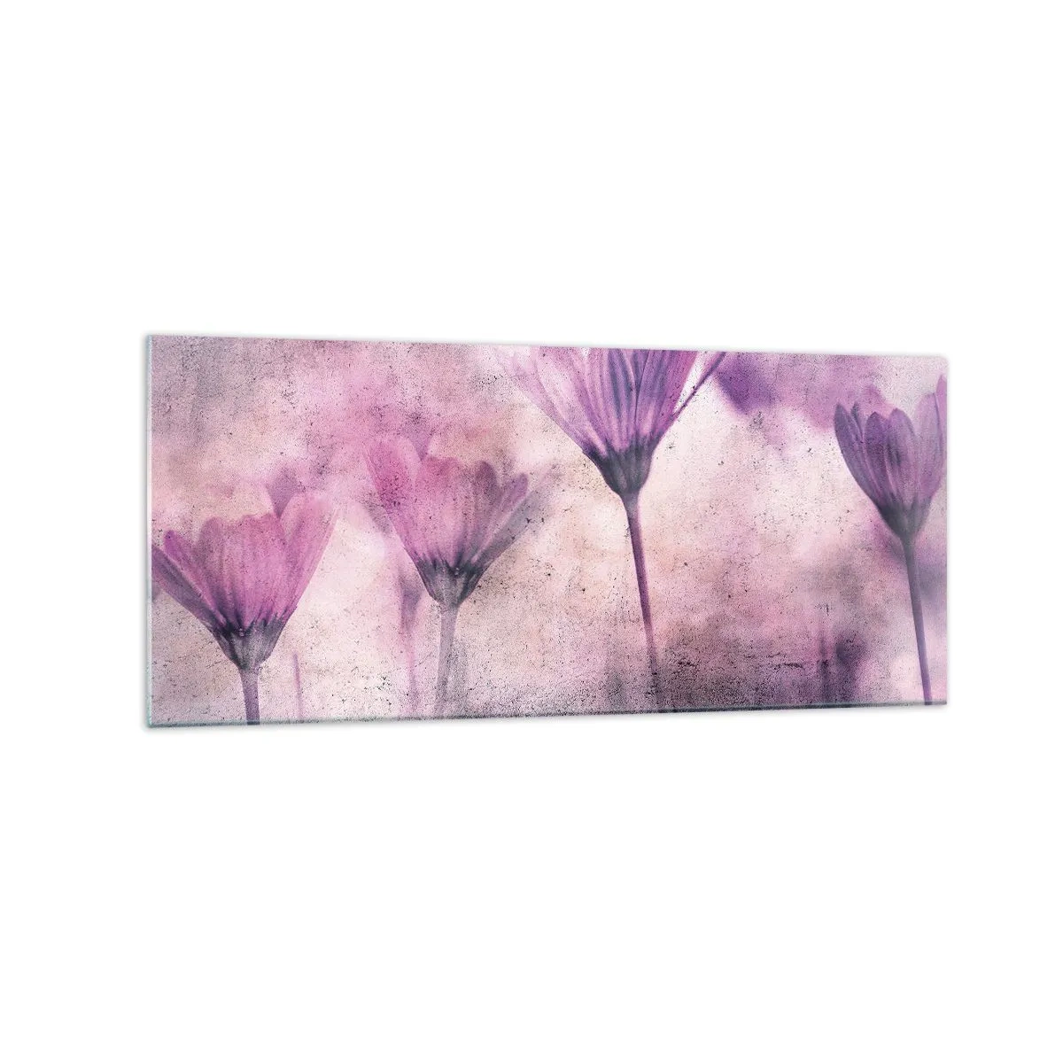 Quadro em vidro - Sonho de flores - 120x50 cm