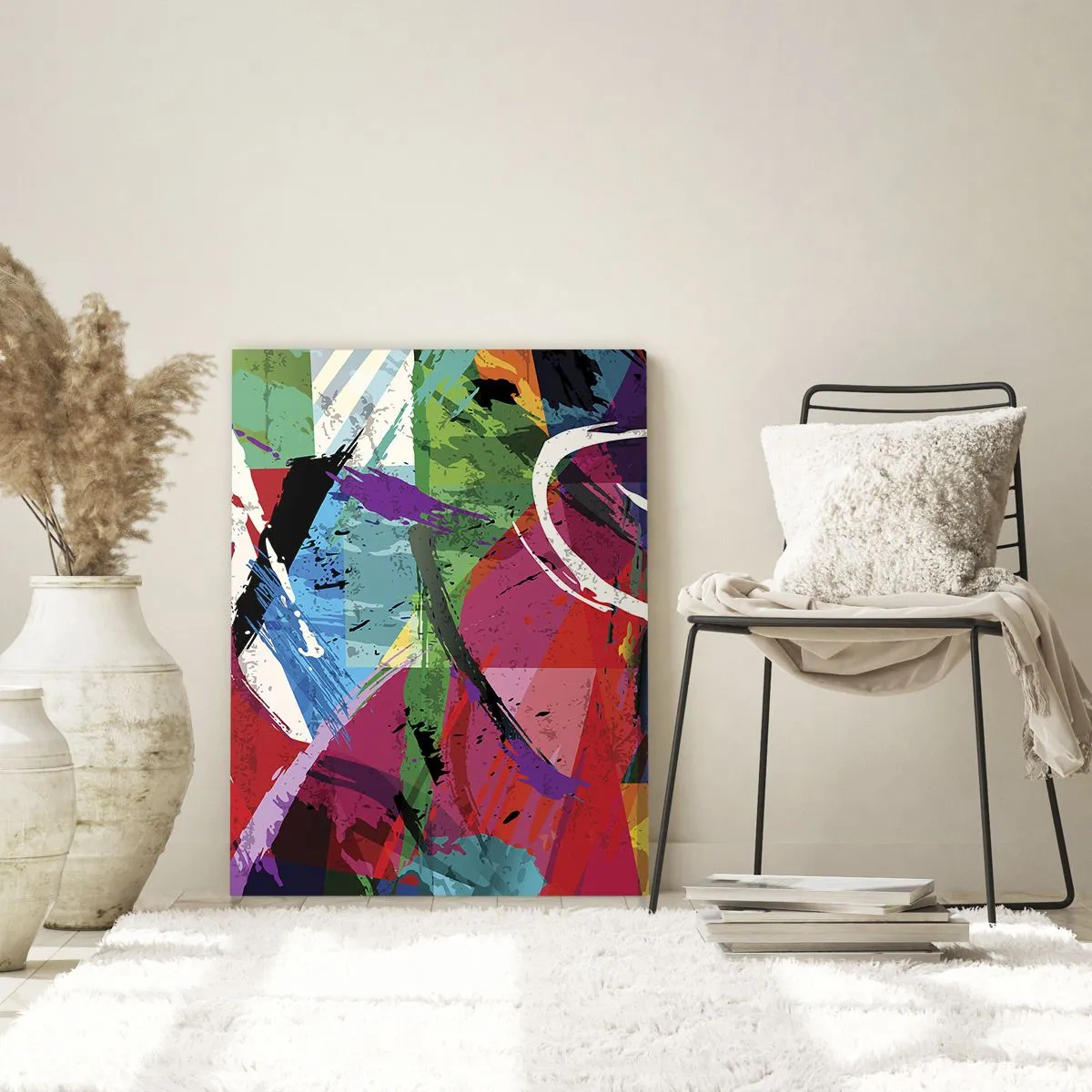 Quadro em vidro - Rápido, vivo e animado - 50x70 cm