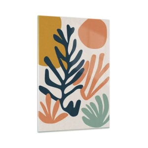 Quadro em vidro - Mares de coral - 80x120 cm