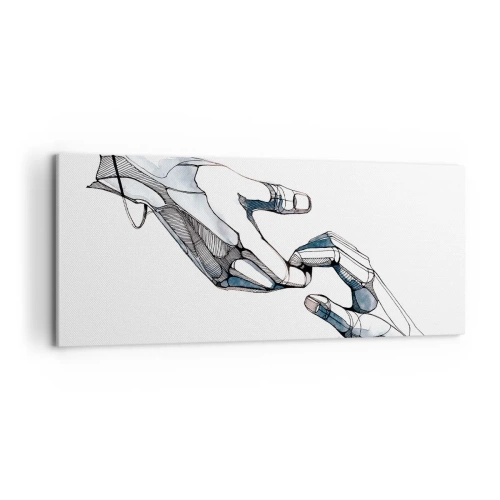 Quadro em tela - Um bom gesto - 120x50 cm