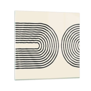 Quadro em vidro - Em um momento... - 30x30 cm