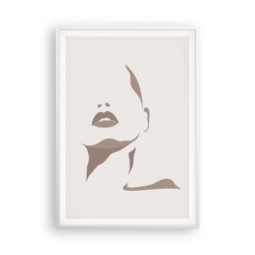 Pôster em moldura branca - Feito de luz e sombra - 70x100 cm