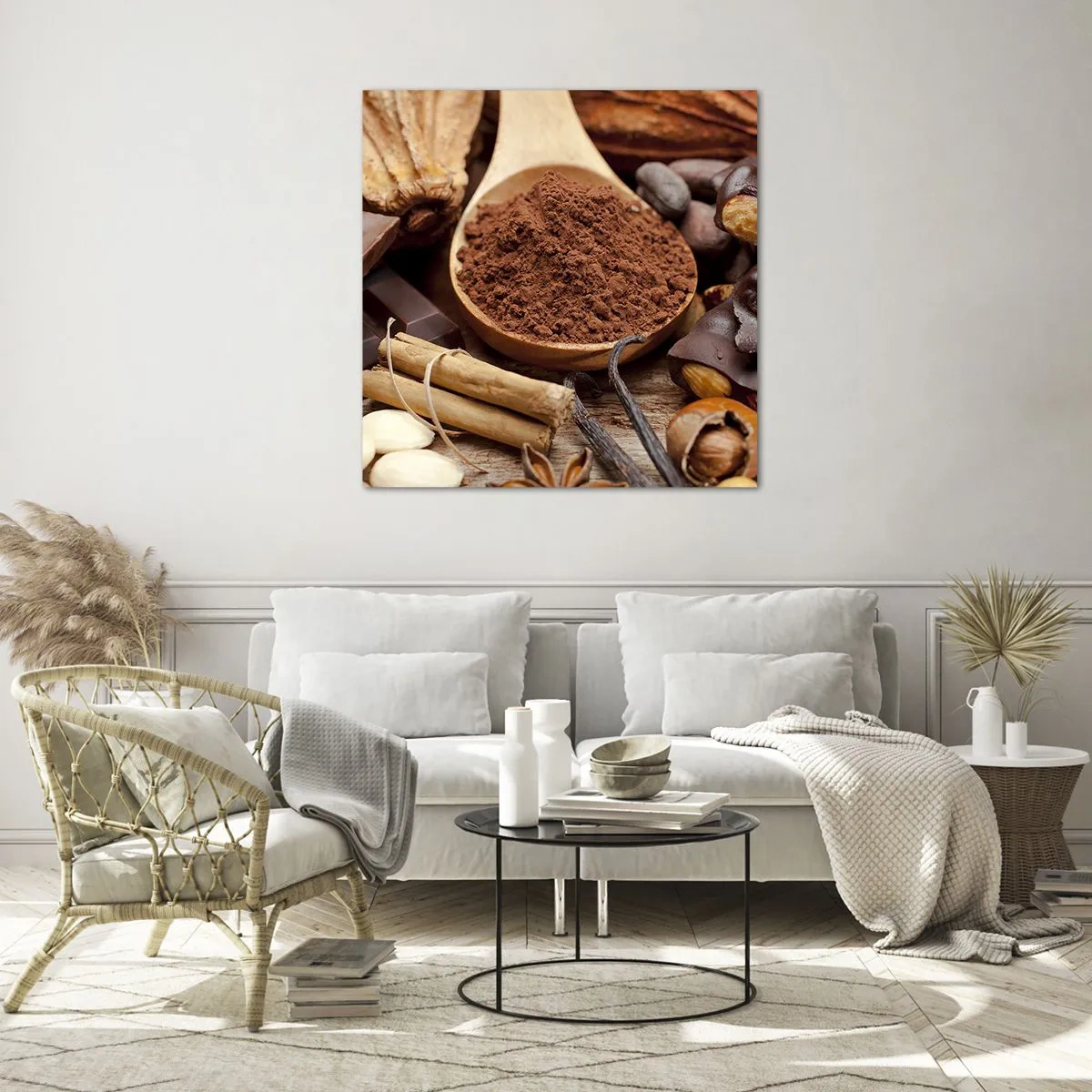 Quadro em vidro - O melhor para as tristezas - 40x40 cm