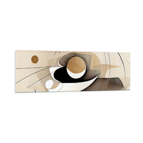 Quadro em vidro - Composição: a essência da palavra - 160x50 cm