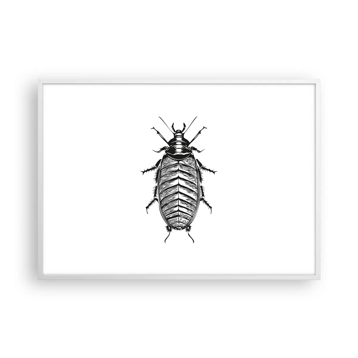 Pôster em moldura branca - Que exemplo! - 100x70 cm