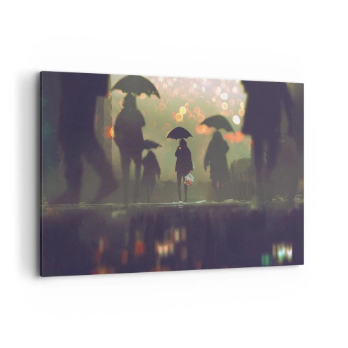 Quadro em tela - Da perspectiva de uma gota de chuva - 120x80 cm