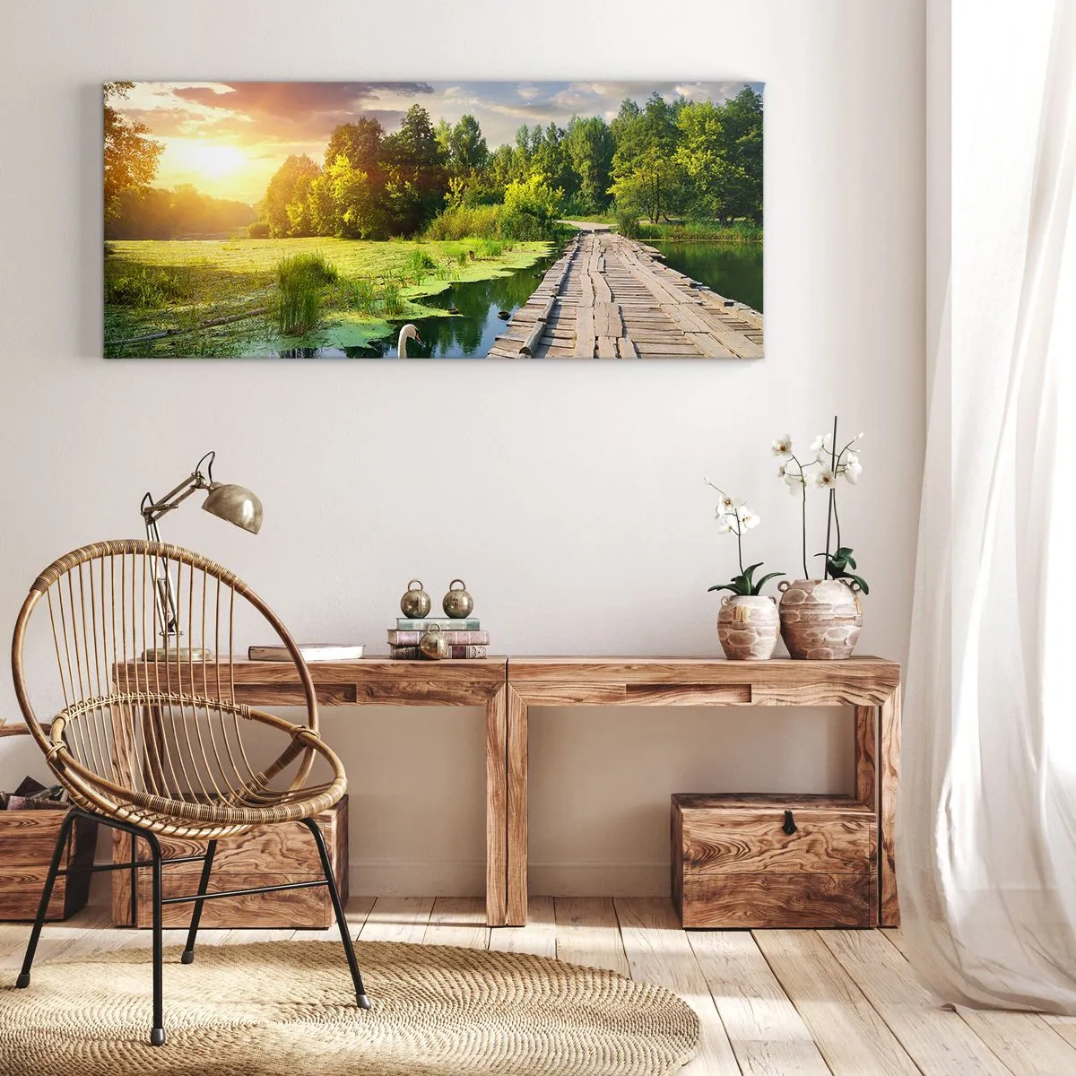 Quadro em tela - Verão em todos os lugares - 100x40 cm