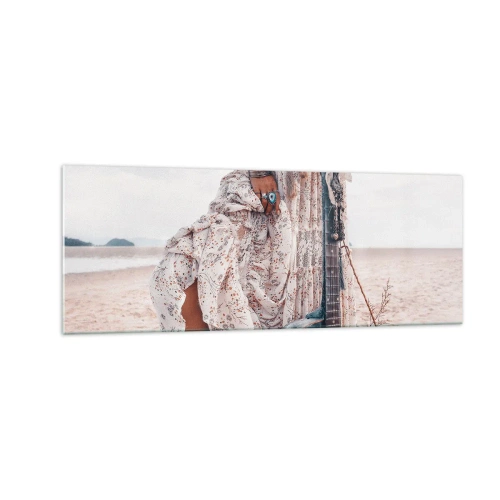 Quadro em vidro - Flores a caminho - 140x50 cm