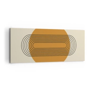 Quadro em tela - O plano perfeito - 100x40 cm