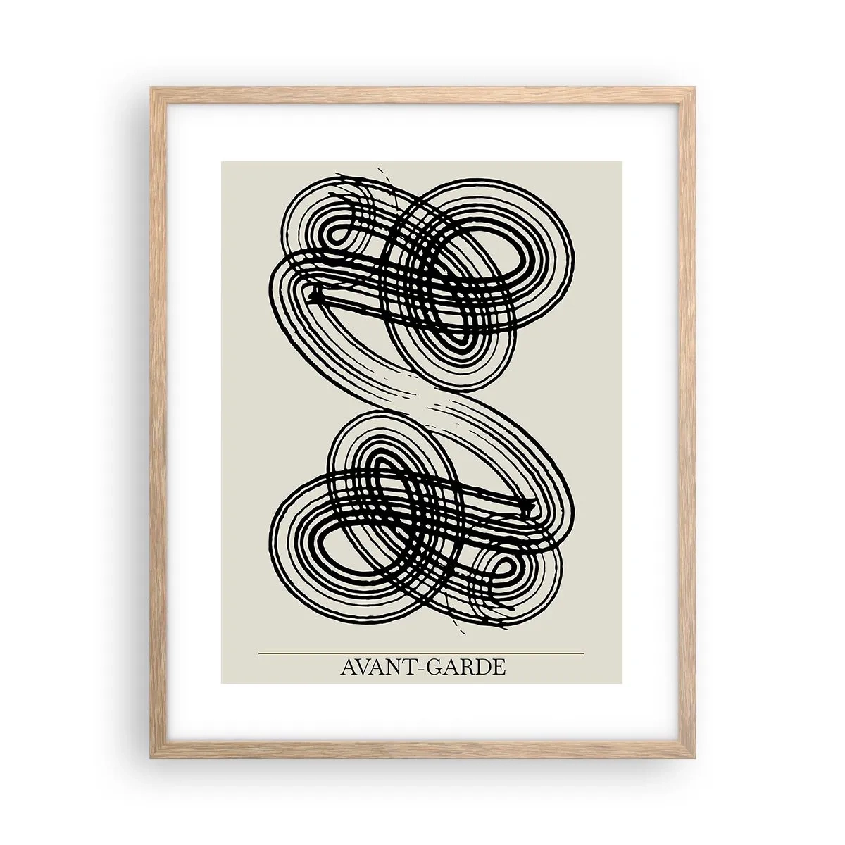 Pôster com moldura de carvalho claro - Saiu espontaneamente - 40x50 cm