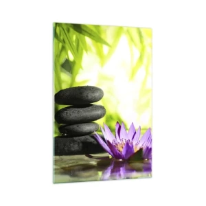 Quadro em vidro - Em um arbusto de bambu - 70x100 cm