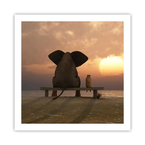 Pôster - Como é bom ficarmos em silêncio juntos - 60x60 cm