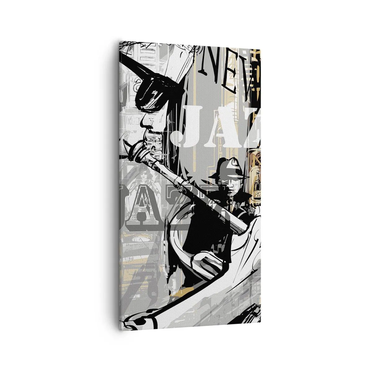 Quadro em tela - Ao ritmo de Nova Iorque - 55x100 cm