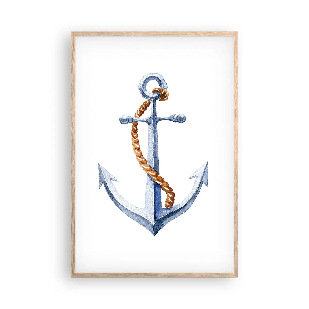 Pôster com moldura de carvalho claro - Ahoy aventura! - 61x91 cm
