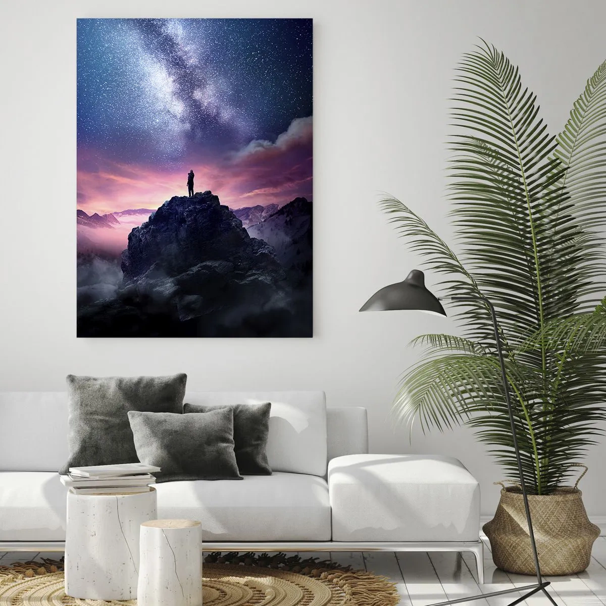 Quadro em vidro - E sentiu a vida - 80x120 cm