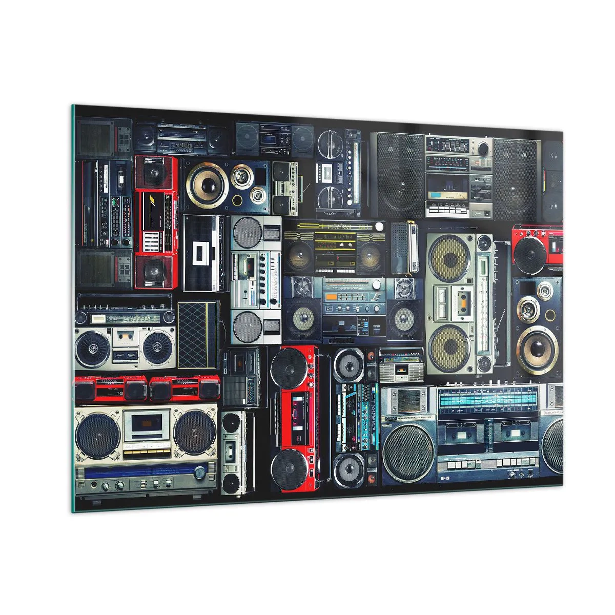 Quadro em vidro - Saudades dos anos 80. - 100x70 cm