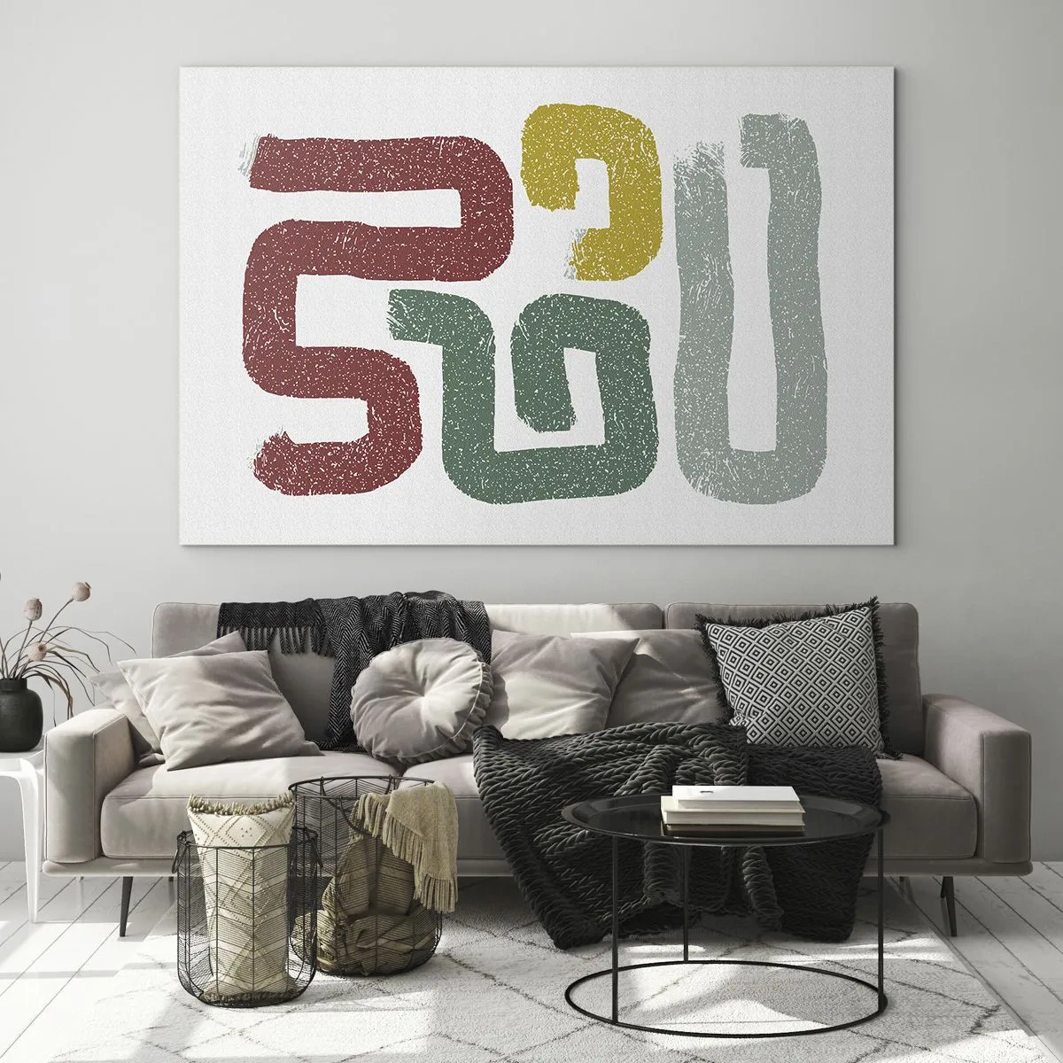 Quadro em vidro - Em uma língua desconhecida - 100x70 cm