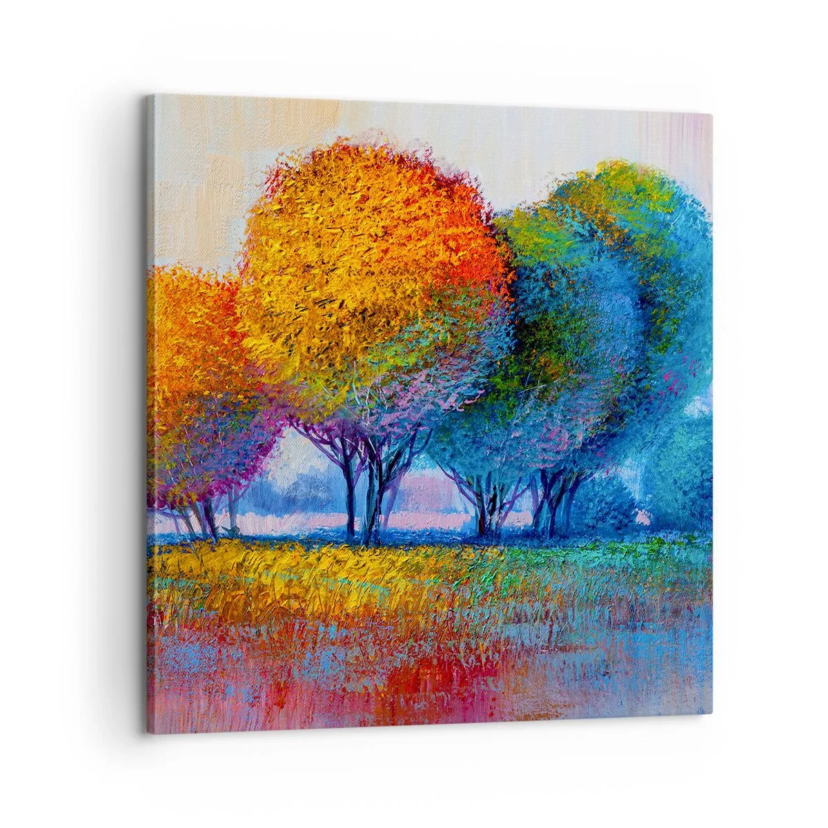 Quadro em tela - Um amontoado de cores lascivas - 60x60 cm