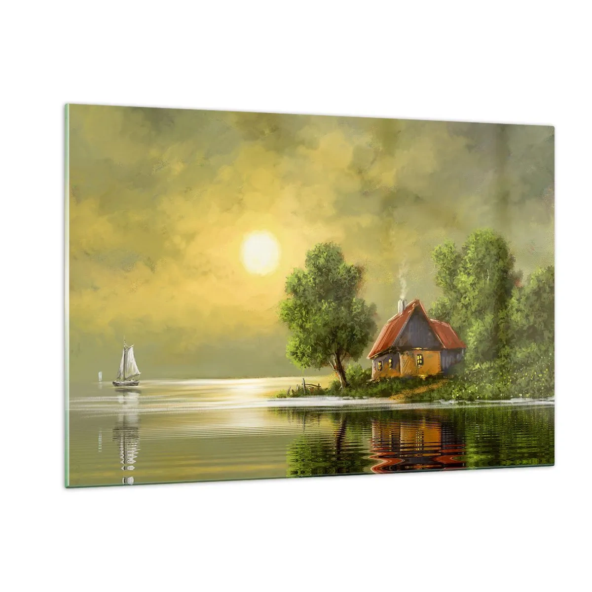 Quadro em vidro - Lindo como uma paisagem - 120x80 cm