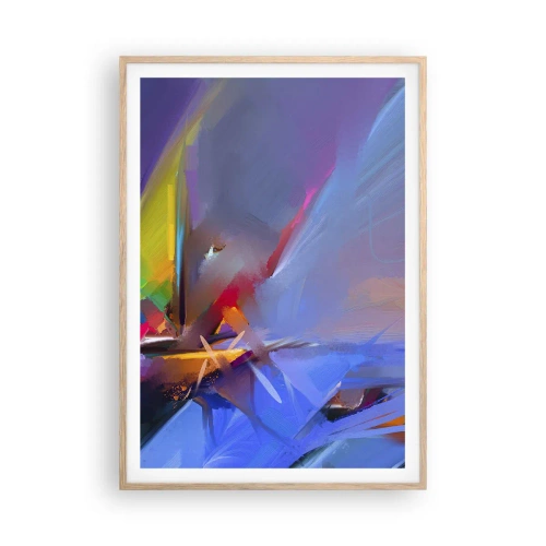 Pôster com moldura de carvalho claro - Como as asas de um pássaro - 70x100 cm