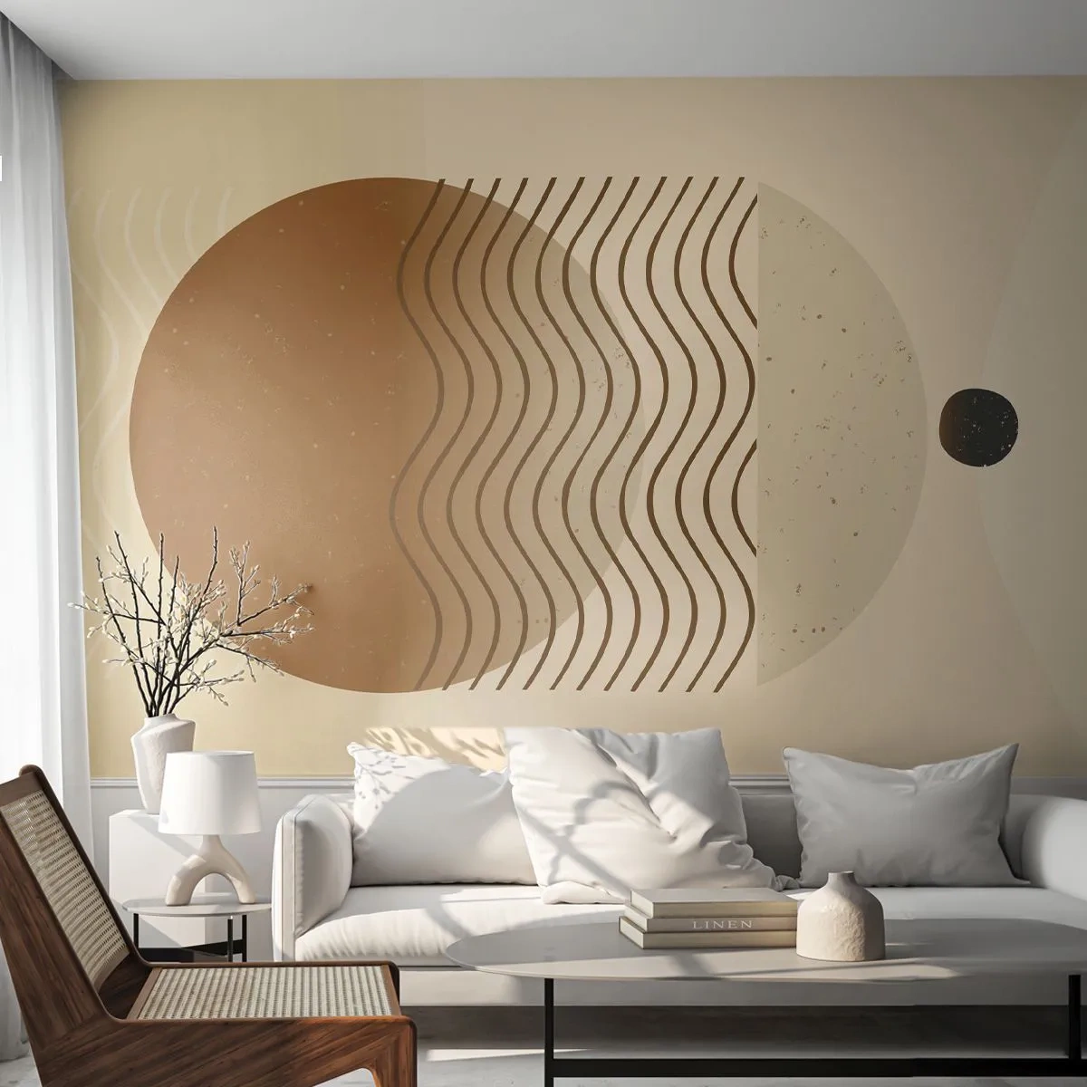 Papel de Parede Standard Eco - Sobre a origem das figuras geométricas - Abstração, Pedaço, Minimalismo - 200x140 cm