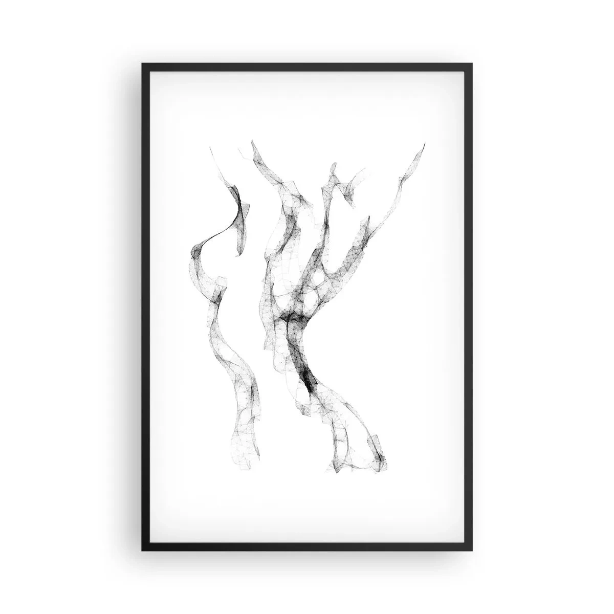 Pôster com moldura preta - Bonita e forte - 61x91 cm