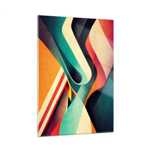 Quadro em vidro - Composição intensa - 50x70 cm